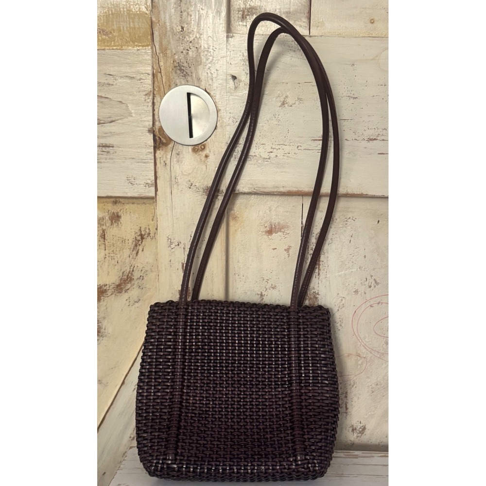Nine West Vintage Dark‎ Brown Woven Shoulder Bag